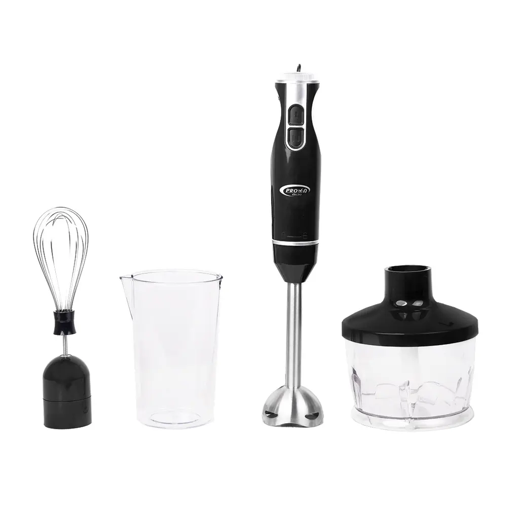 Mixeur Plongeant 4en1 Prova Noir 600W