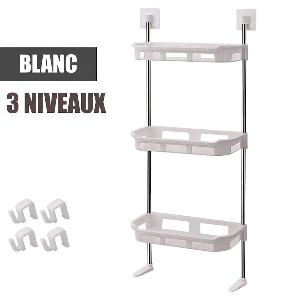 Articles de toilette de salle de bain à 3 couches