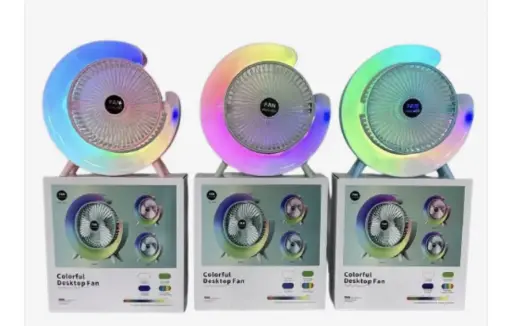 Ventilateur de bureau portable rechargeable